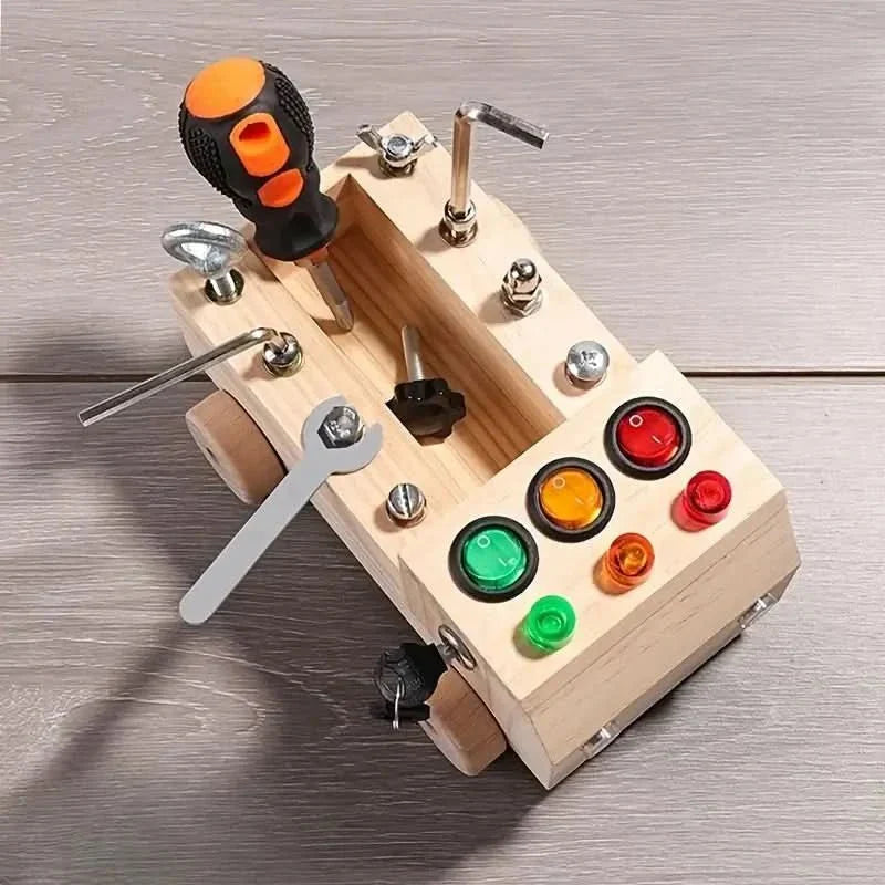Interactief Houten Drukbord Voor Fijne Motoriek