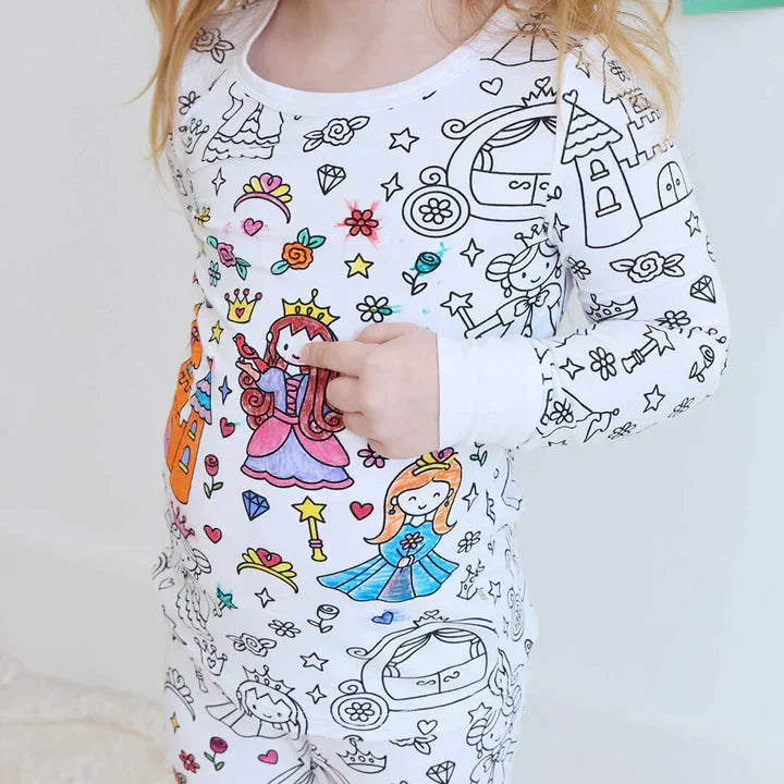 Inkleurbare Kinder Pyjama