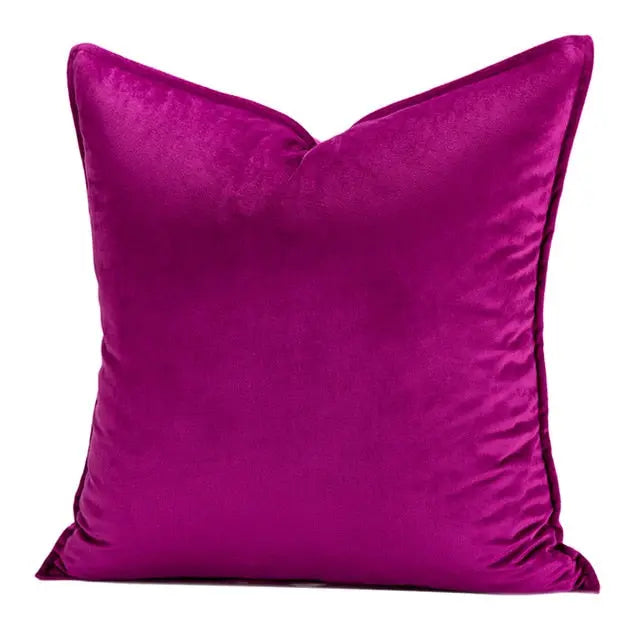 Luxe Fluwelen Kussenhoes Met Flanellen Rand