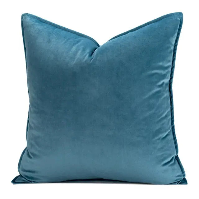 Luxe Fluwelen Kussenhoes Met Flanellen Rand