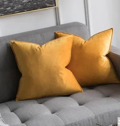 Luxe Fluwelen Kussenhoes Met Flanellen Rand