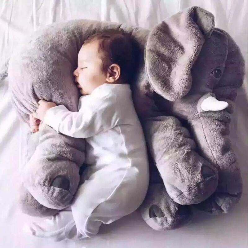 Baby knuffelkussen olifant