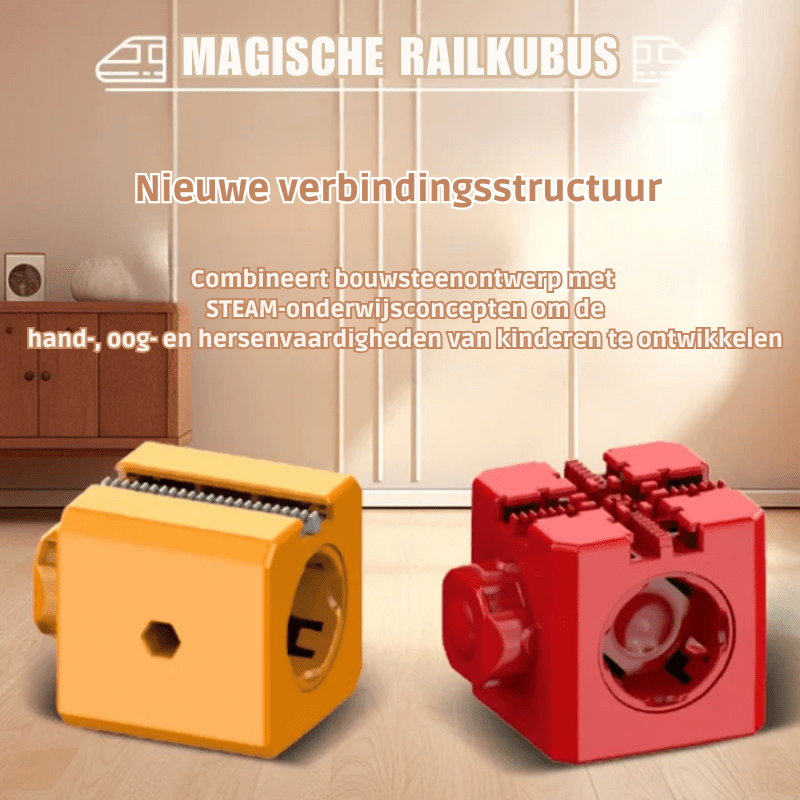 3D Spoorbouwset met Oplaadbare Locomotief