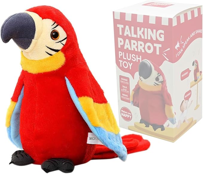 Interactieve Pratende Papegaai Knuffel