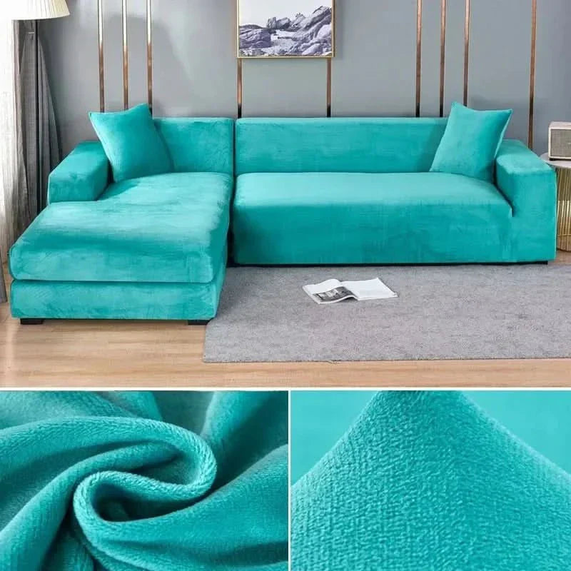 Elastische Fluwelen Bankhoes