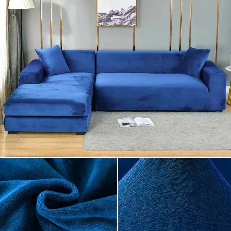 Elastische Fluwelen Bankhoes