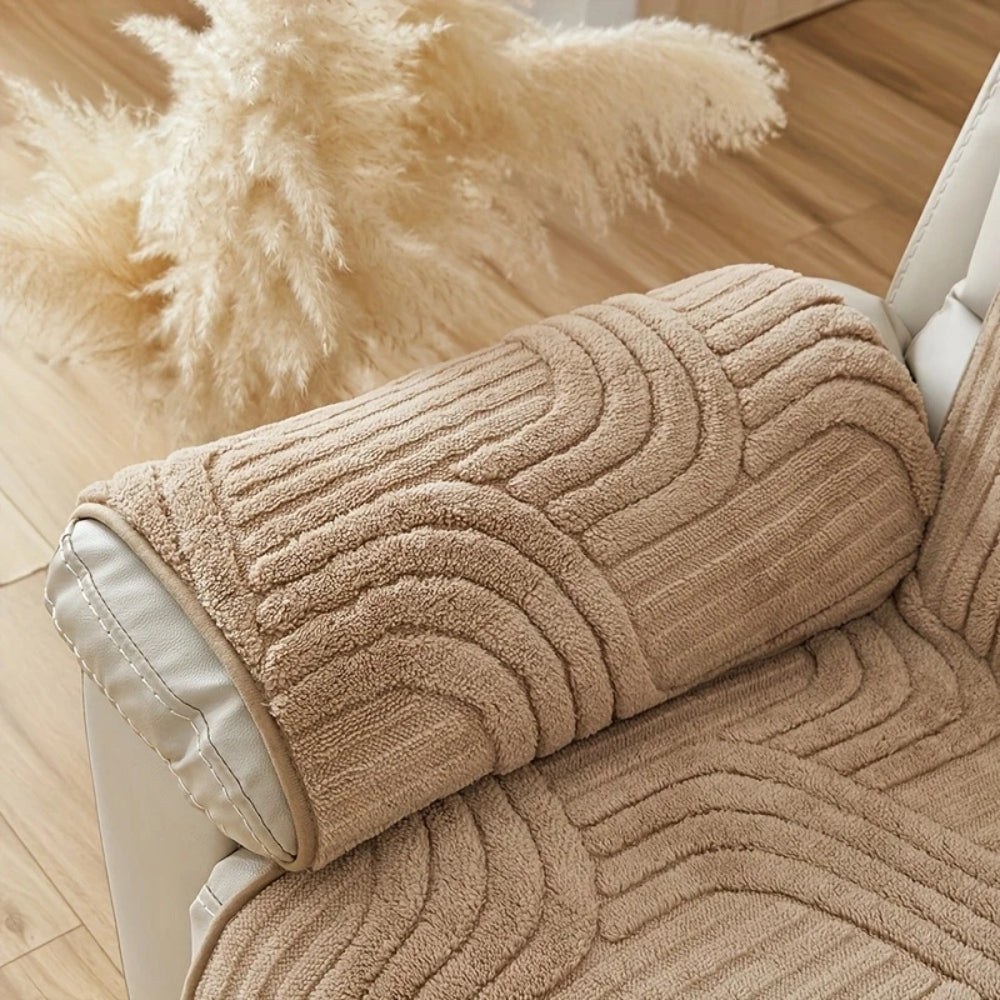 Pluche verdikte antislip relaxfauteuil hoes