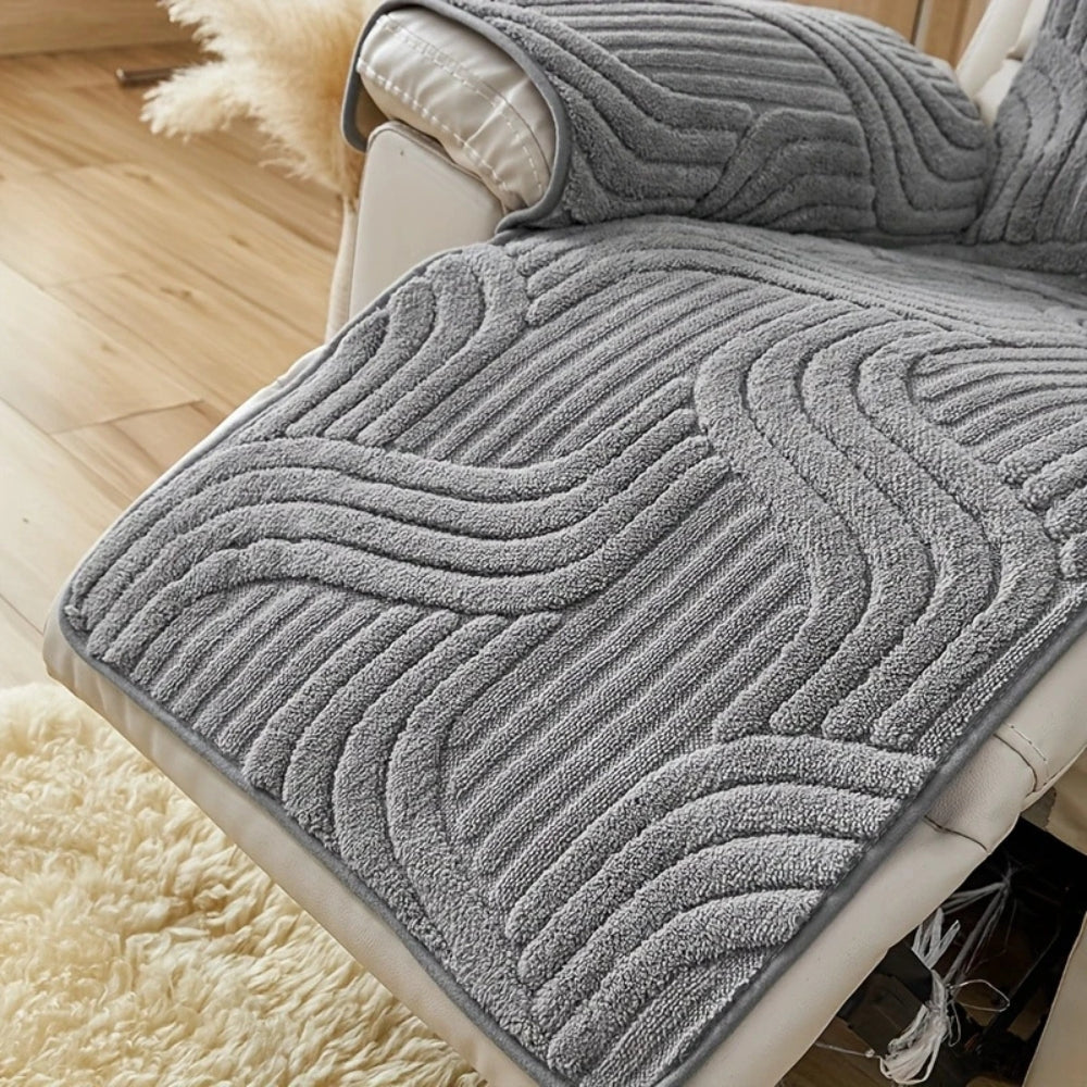 Pluche verdikte antislip relaxfauteuil hoes