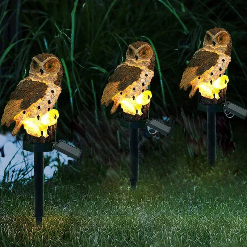 OwlGlow Uilen Tuinlamp