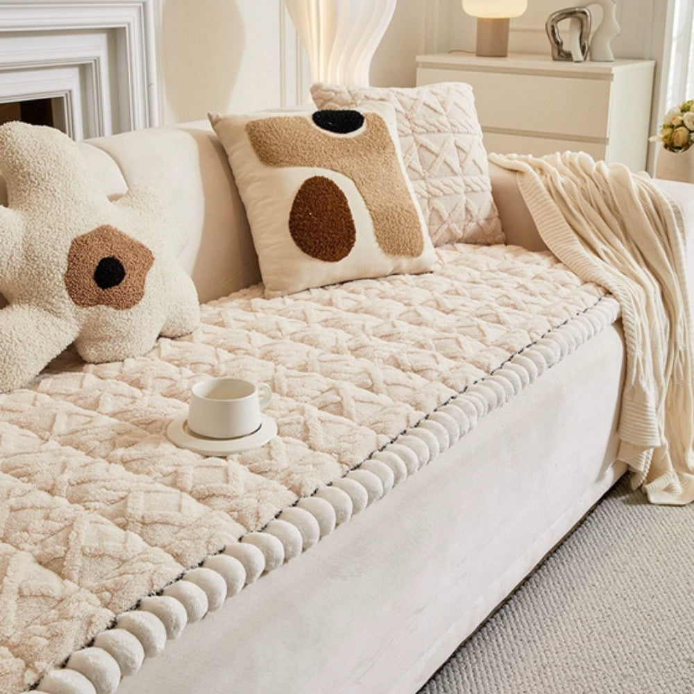 Sherpa Pluche Sofa Beschermhoes