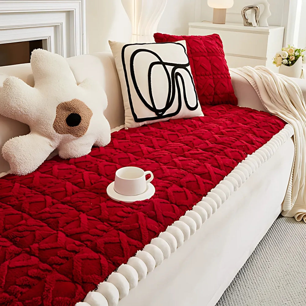 Sherpa Pluche Sofa Beschermhoes
