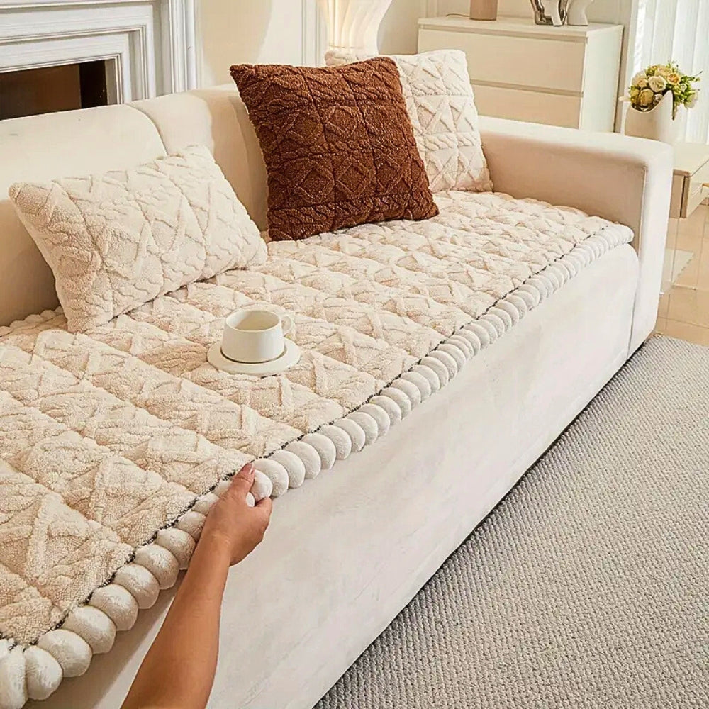 Sherpa Pluche Sofa Beschermhoes
