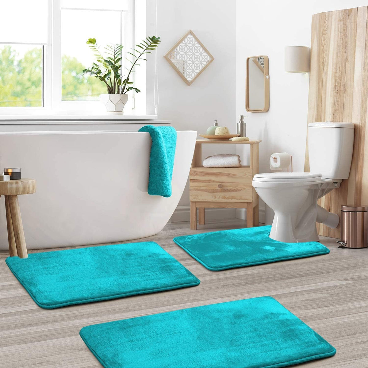 Memory Foam Badmatten Set 3-Delig