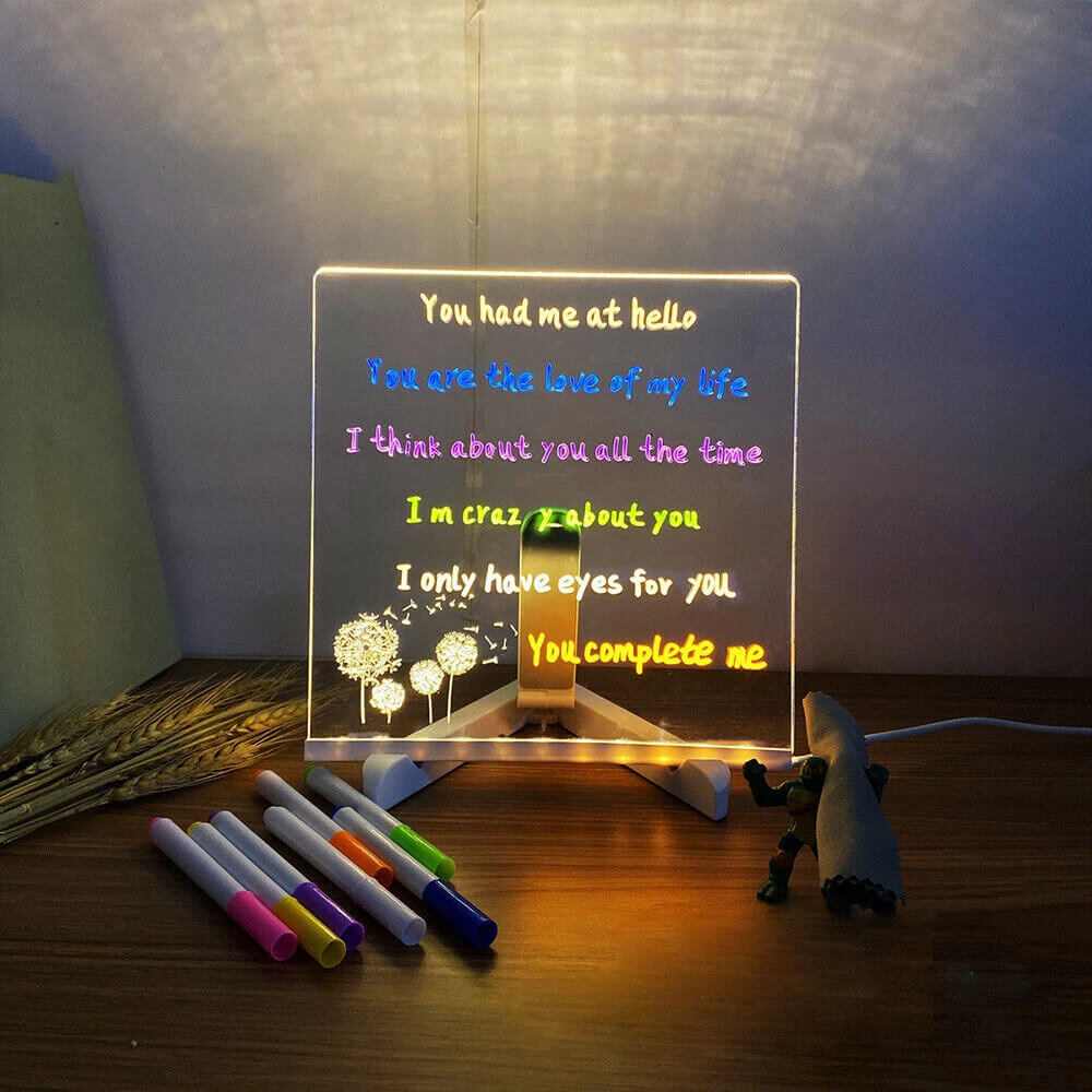 Luminous LED Acryl Schrijfbord