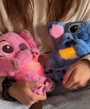 Ademende Pluche Knuffel met Muziek en Licht
