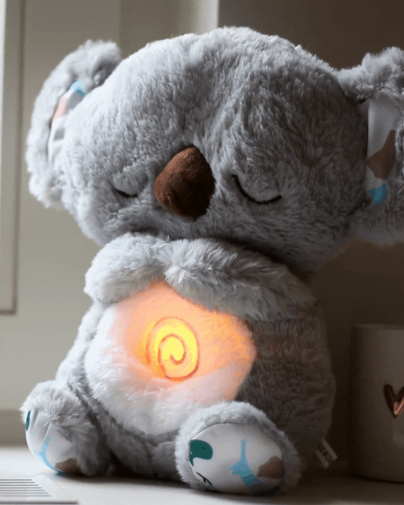 Ademende Pluche Knuffel met Muziek en Licht