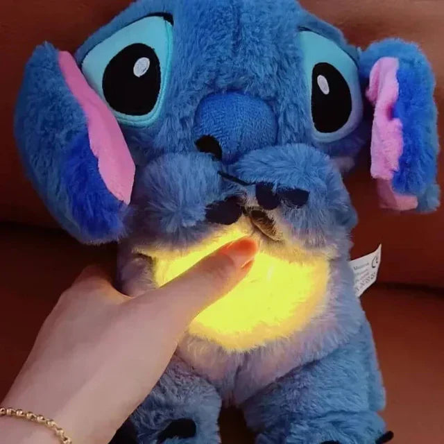 Ademende Pluche Knuffel met Muziek en Licht