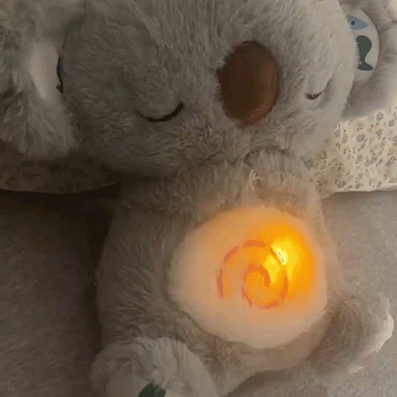 Ademende Pluche Knuffel met Muziek en Licht