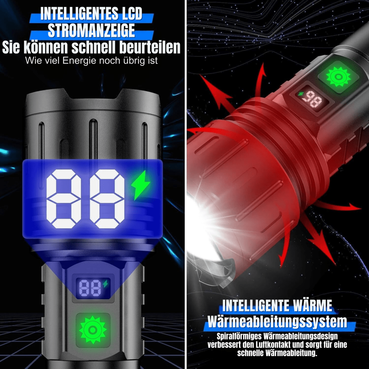 UltraBeam oplaadbare LED zaklamp