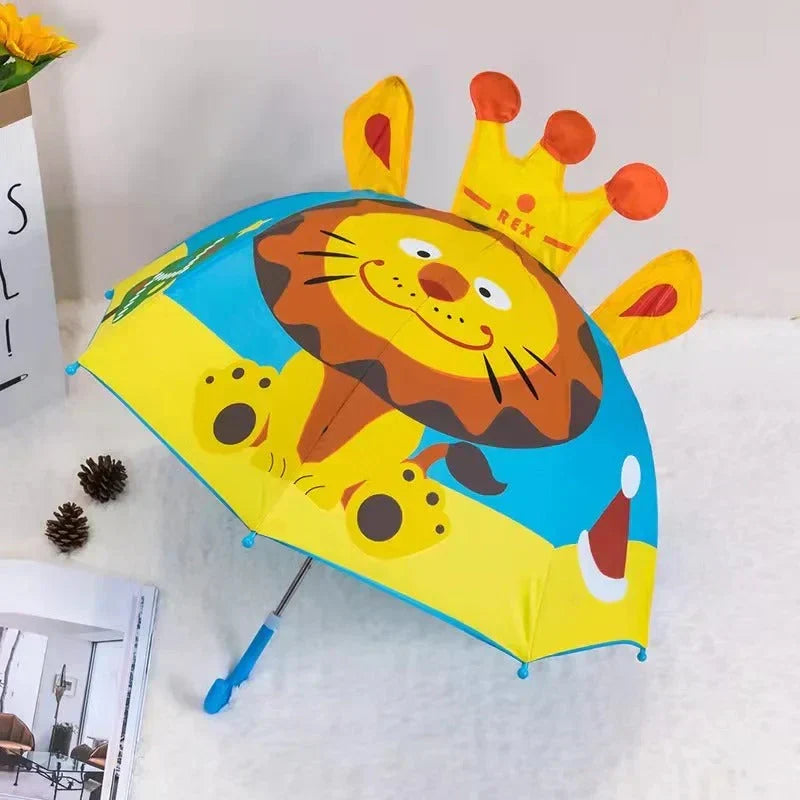 Kleurrijke kinderparaplu met dierenprint