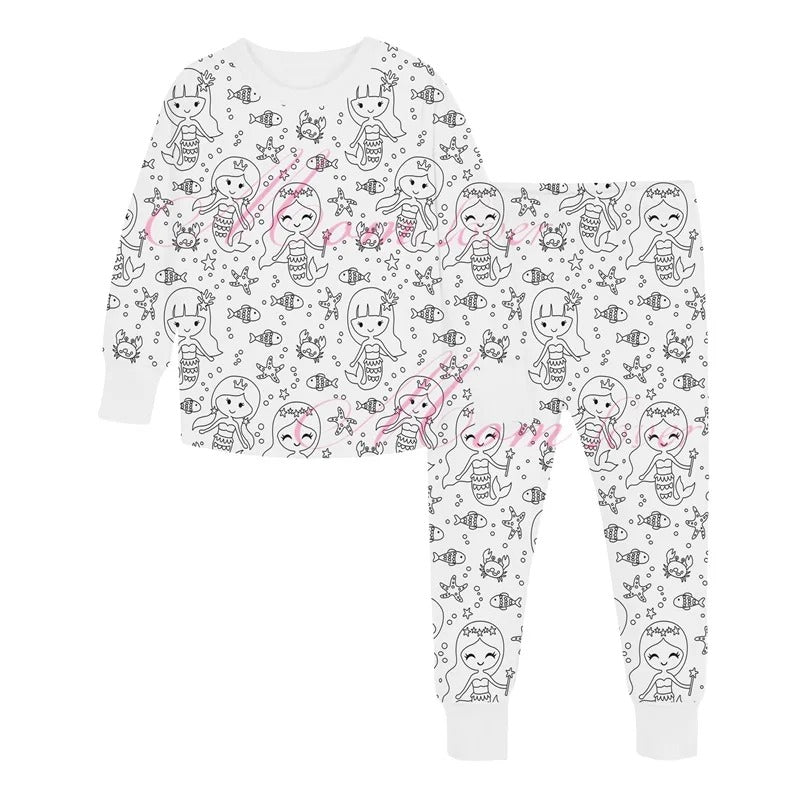 Inkleurbare Kinder Pyjama