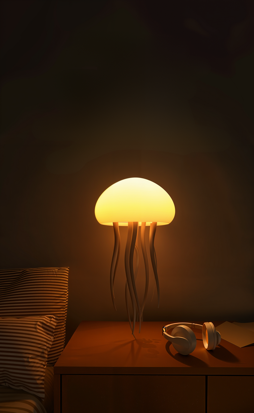 LED Tafellamp met Kwallen Design