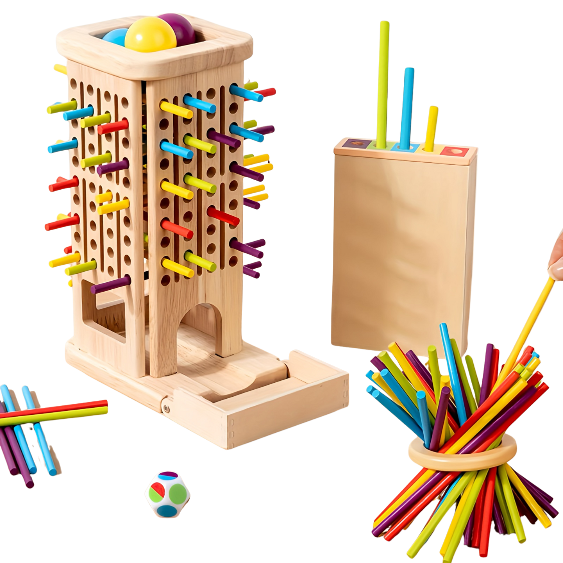 Montessori houten torenspel