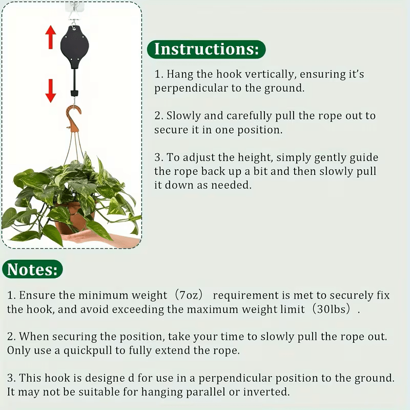 GardenLift verstelbaar ophangsysteem voor planten