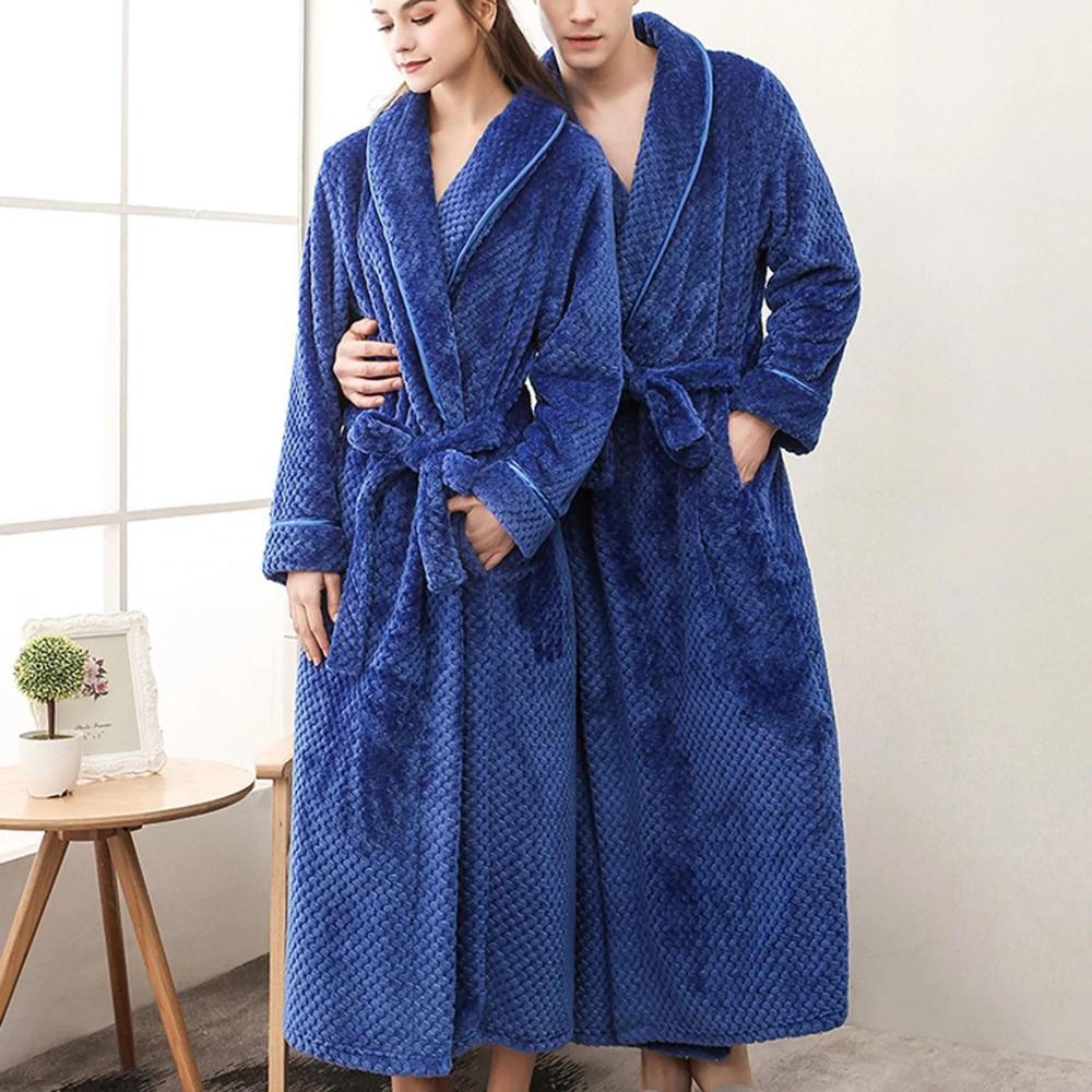 Elegante Fleece Badjas met Tailleband