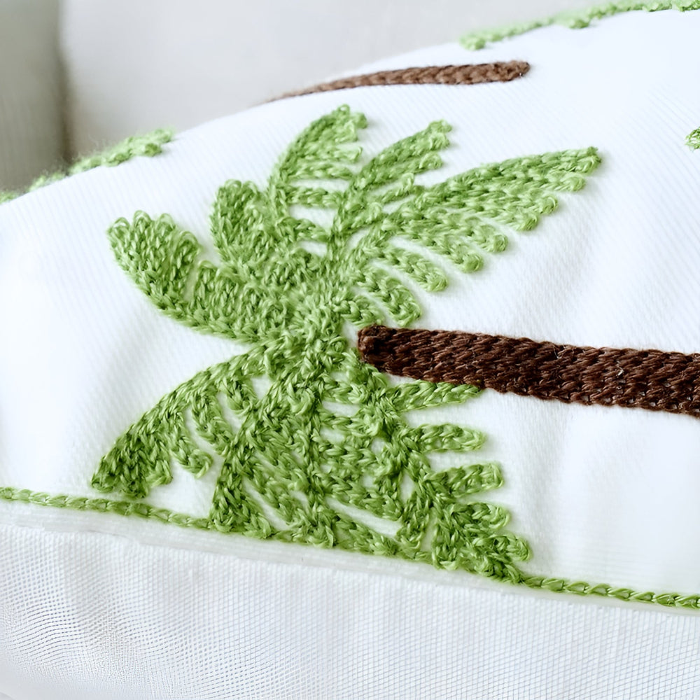 LeafLuxe Kussenhoes Met Bladerpatroon