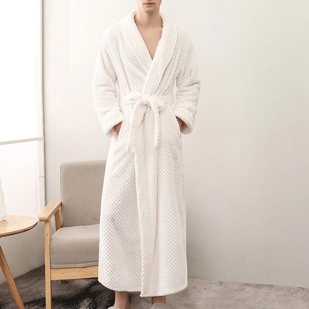 Elegante Fleece Badjas met Tailleband