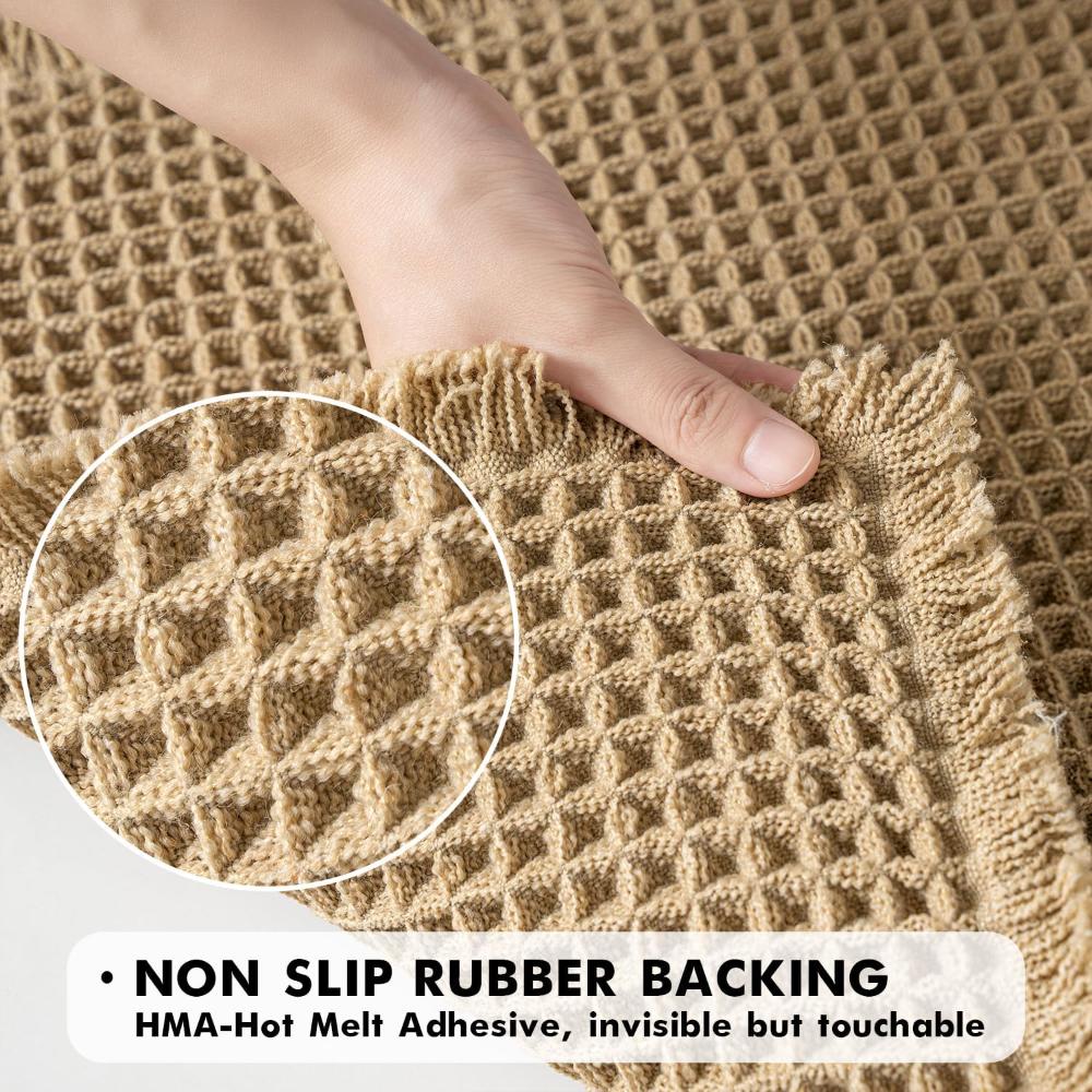 LuxeWeave wafelstructuur badmat