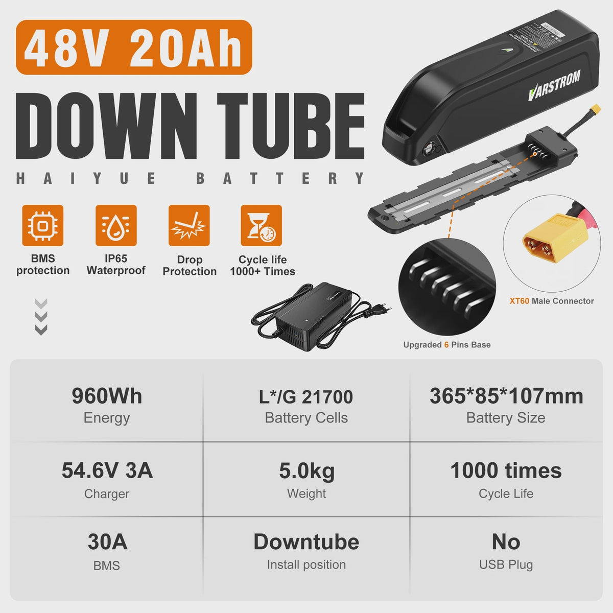 Lithium-ion E-bike Batterij Hailong