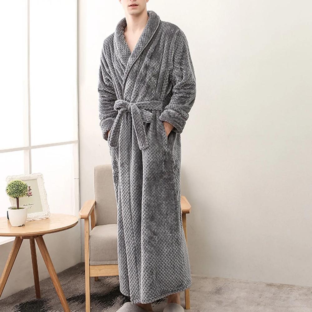 Elegante Fleece Badjas met Tailleband