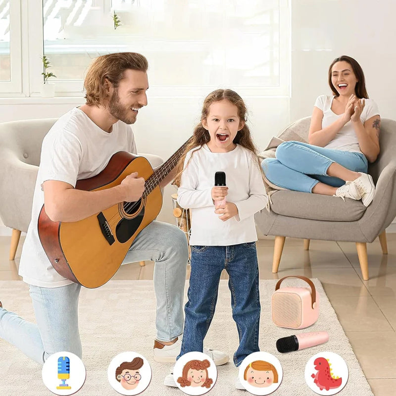 Mini draagbare karaoke set