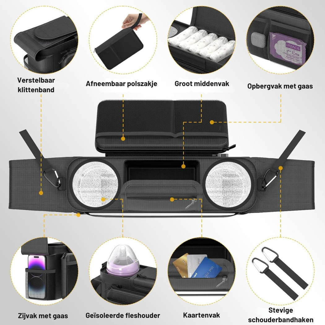 StrollEase handige kinderwagen organizer