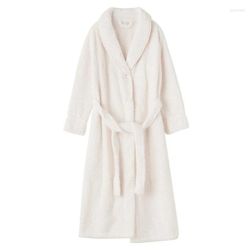 Elegante Fleece Badjas met Tailleband