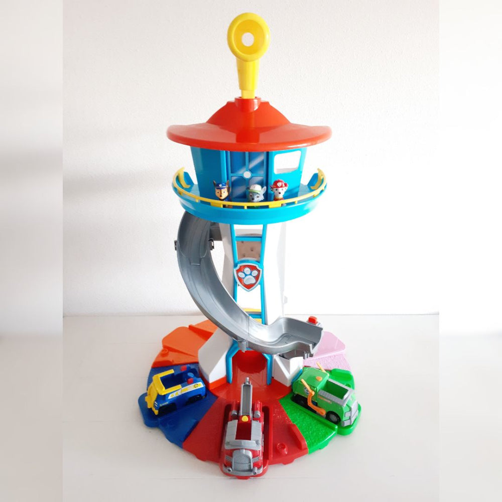 Interactieve Speeltoren met Glijbaan en Auto's