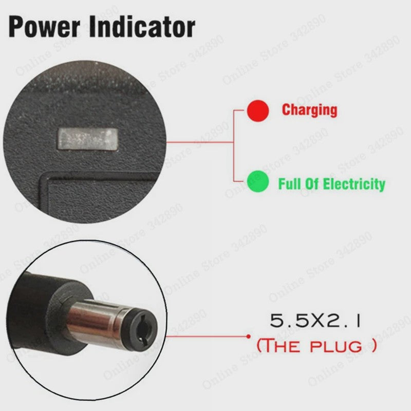 54.6V 2A Snellader voor 48V Li-ion E-bike Batterij