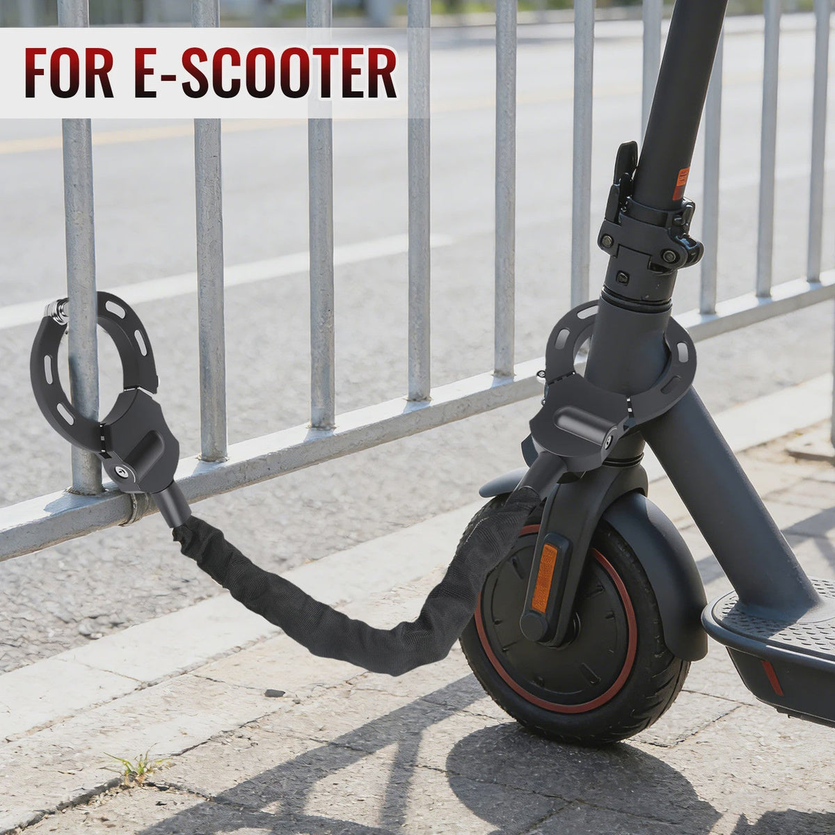 Elektrische scooter kettingslot met opbergtas