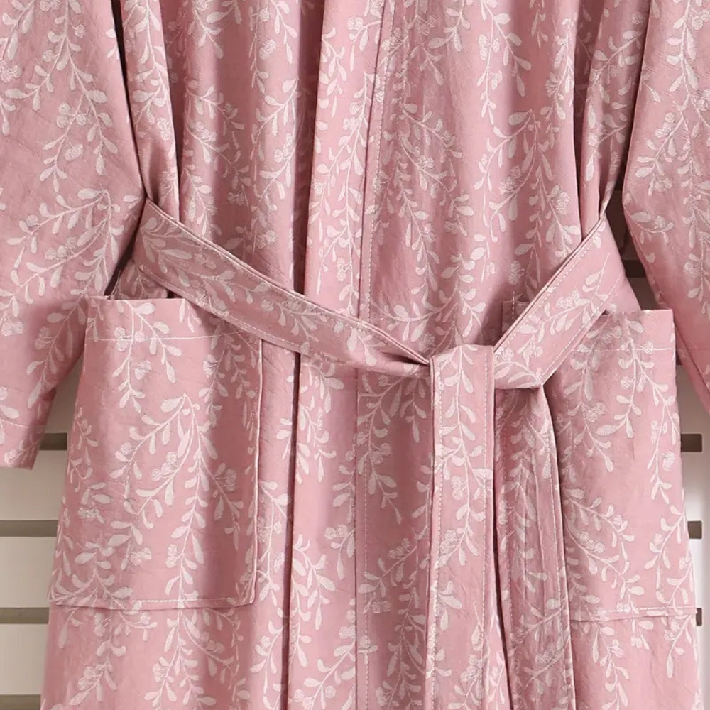 Katoenen Jacquard Badjas