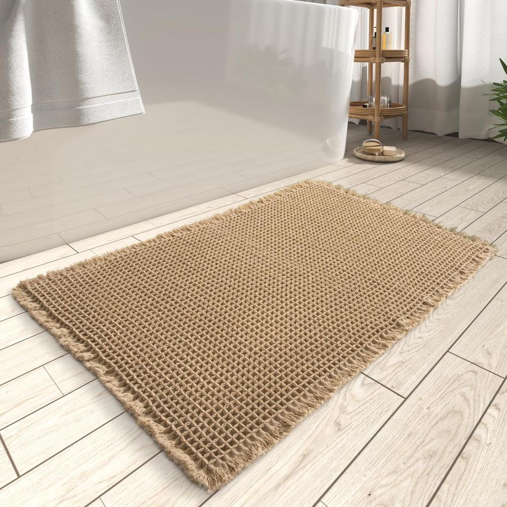 LuxeWeave wafelstructuur badmat