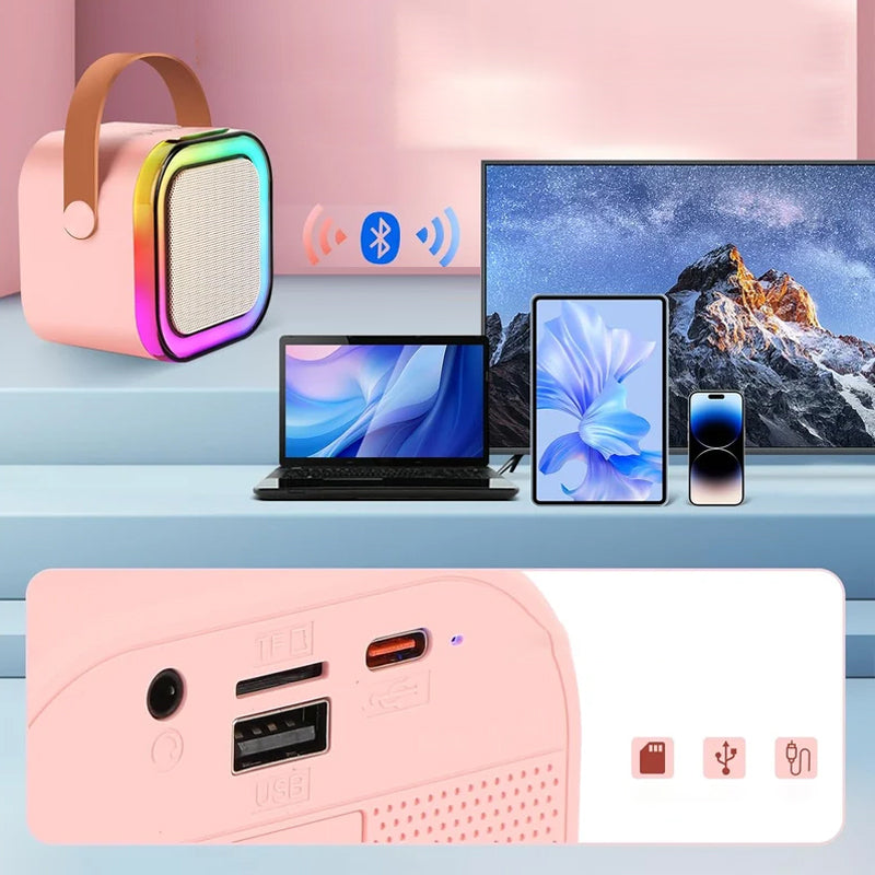 Mini draagbare karaoke set