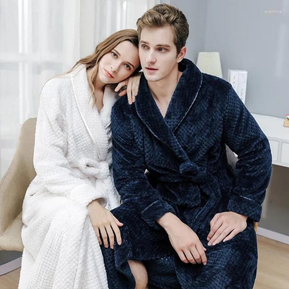 Elegante Fleece Badjas met Tailleband