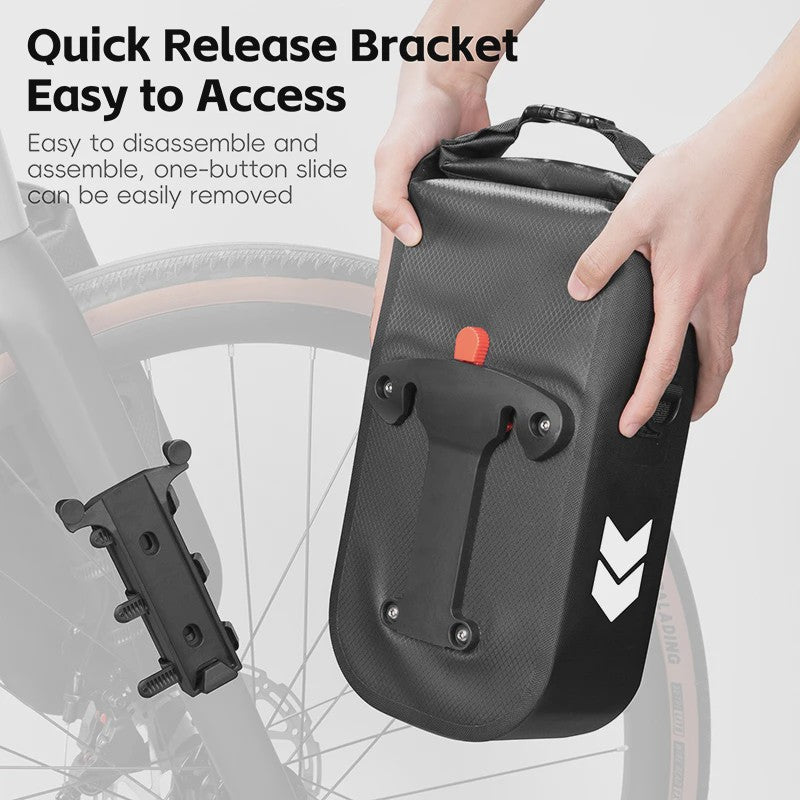 Waterdichte Fiets Voorvorktas 5.5L met Quick Release