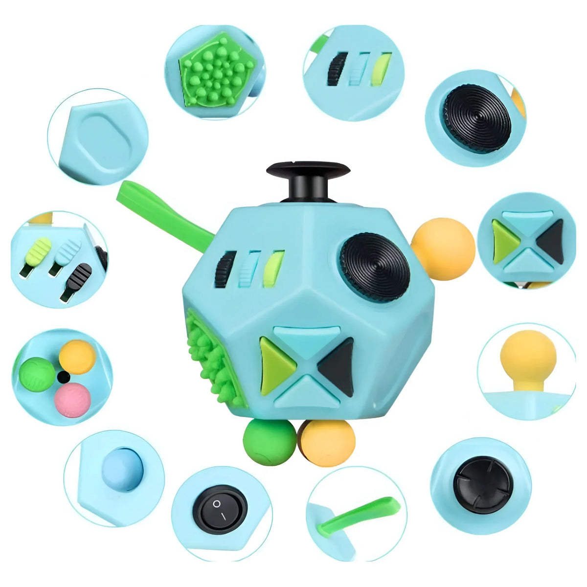 Anti-Stress Sensorische Concentratie Kubus