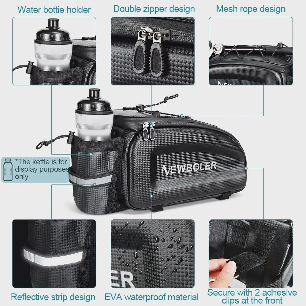 Waterdichte Hard Shell Achterdrager Fietstas