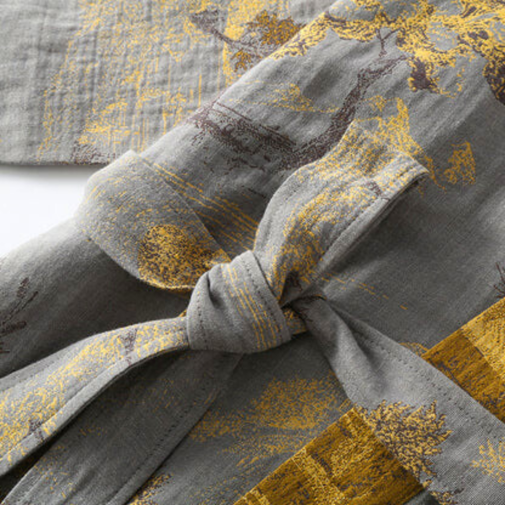 Luxe katoenen kimono badjas