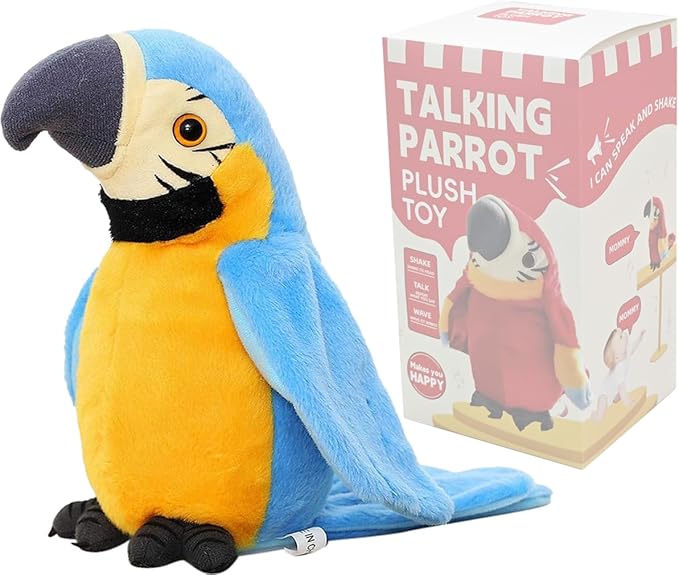 Interactieve Pratende Papegaai Knuffel