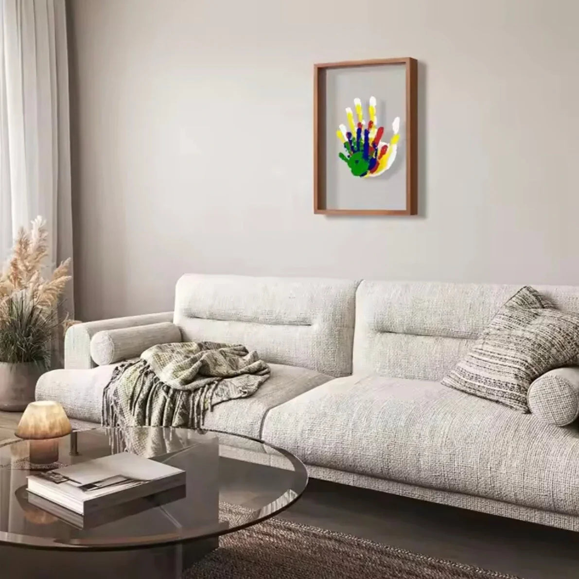 Handafdruk Herinneringsset Familie Keepsake Frame